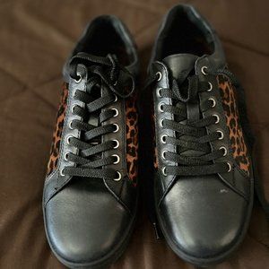 Born Sur Brown & Black Leopard Print Sneakers
